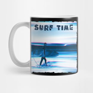 Surf Time - Surfer and Surf Board Mug